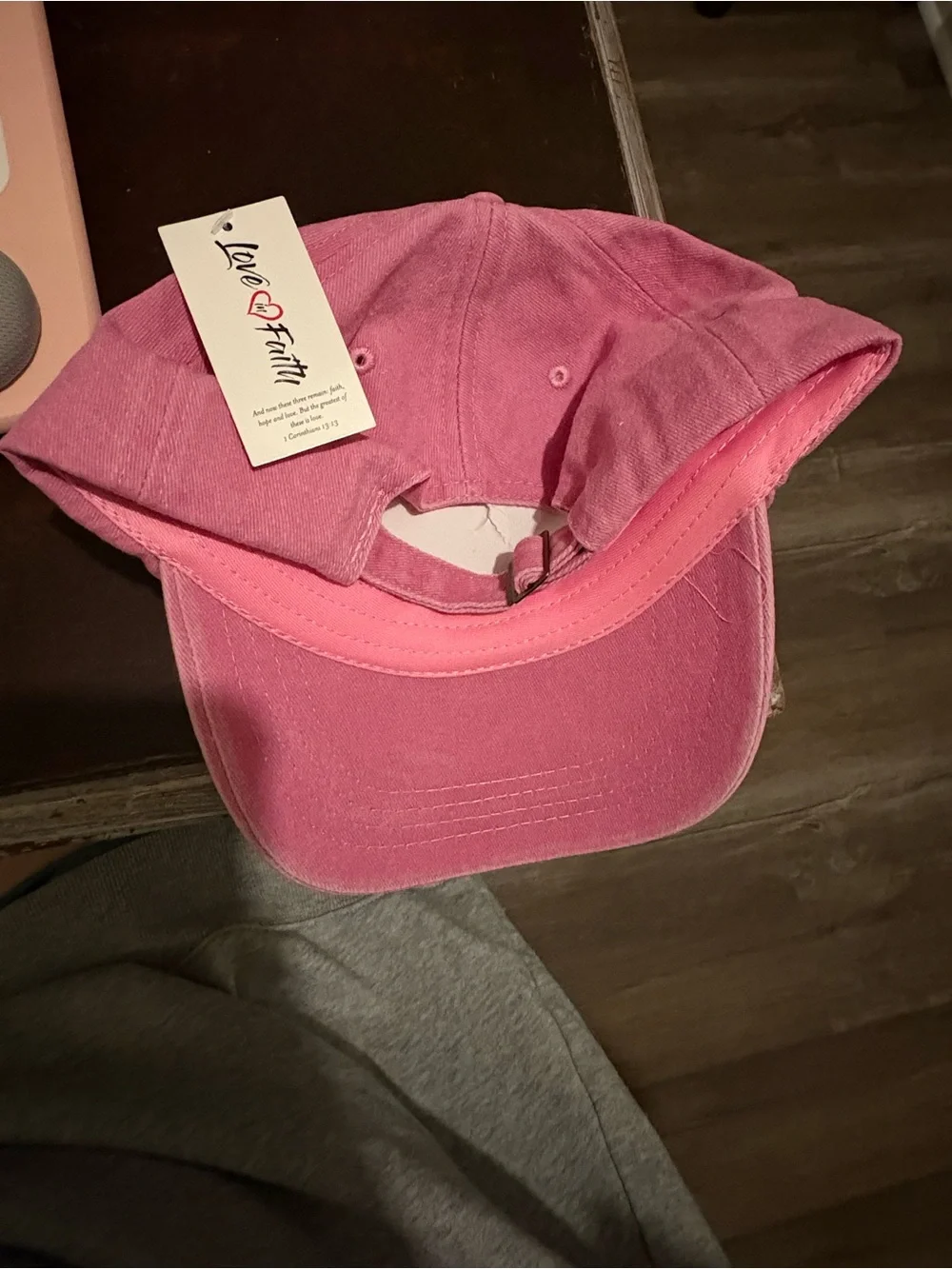 Choose Joy Embroidered Pink Baseball Cap